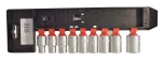 Kpl. nasadek 9 szt. 10-22 mm grzechotka 1/2'' Cr-V sanit
