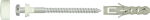 KPM Mocowanie do WC biały kapturek, wkręt 6x80mm z łbem sześciokątnym, [OP 2]