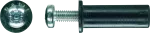 RNT Kołek gumowy Rawlnut z gwintem wew. M5 z wkrętem M5x40mm, [OP 50]