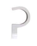 Uchwyt plastikowy do rurek instalacyjnych pojedynczy 28 mm posadzkowy wzmocniony PA [OP 50]