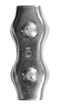 Zacisk linowy siodełkowy podwójny 4,0 mm, 2szt