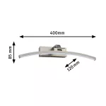 PAULMANN Oprawa ścienna BENTO LED 6W 300lm 300mm 3000K 230V mosiądz antyczny