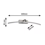 PAULMANN Oprawa ścienna BENTO LED 10W 520lm 500mm 3000K 230V mosiądz antyczny