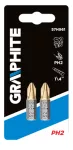Końcówki wkrętakowe PH2 x 25 mm, 2 szt. 57H961