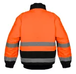Kurtka robocza ostrzegawcza ocieplana, pomarańczowa, rozmiar XXXL