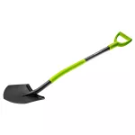 Szpadel ostry, metalowy trzonek, plastikowy uchwyt 15G010