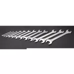 Klucze płaskie dwustronne 6-32 mm, zestaw 12 szt. 09-852