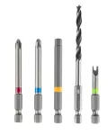 Zestaw Energy+ w walizce aluminiowej: wiertarko wkrętarka 2x18V/2.0Ah, 10 mm, zdejmowany uchwyt + 10