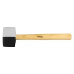 Młotek gumowy 58 mm/450 g, czarno-biała guma 25-067