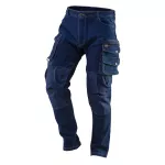 Spodnie robocze DENIM, wzmocnienia na kolanach, rozmiar XS