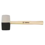 Młotek gumowy 63 mm/680 g, czarno-biała guma 02A355