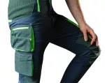 Spodnie robocze PREMIUM, 62% bawełna, 35% poliester, 3% elastan, rozmiar XL