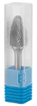 Frez do metalu HM, typ F (ostrołukowy zaokrąglony), 14 x 25 mm, trzpień 6 x 45 mm