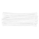 Opaski zaciskowe 2.5 x 200 mm, 100 szt., białe