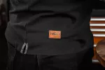 Koszulka polo DENIM, czarna, rozmiar S