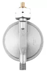 Regulator ciśnienia gazu i wąż 1,5m, na rynek polski, typ G16, do butli 15 Kw i 30kW