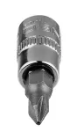 Końcówka wkrętakowa PH1 na nasadce 1/4", krótka, 37 mm