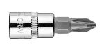 Końcówka wkrętakowa PH2 na nasadce 1/4", krótka, 37 mm