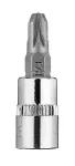 Końcówka wkrętakowa PZ3 na nasadce 1/4", krótka, 37 mm