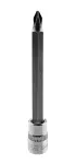 Końcówka wkrętakowa PH1 na nasadce 1/4", długa, 87 mm
