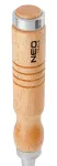 Dłuta 6, 12, 18, 24 mm, zestaw 4 szt. Uchwyt drewniany