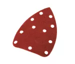 Papier ścierny na rzep delta 140 x 140 x 80 mm, K120, 5 szt., z otworami