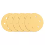 Papier ścierny na rzep 225 mm, K120, 5 szt., z 6 otworami do szlifierki 59G264, 59G265