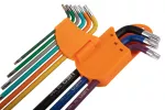 Klucze Torx T10-50, zestaw 9 szt., kolorowe