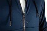 Bluza rozpinana z kapturem COMFORT, granatowa, rozmiar XXL