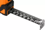 Miara zwijana stalowa Super Black 5 m x 19 mm, auto blokada, dwa przyciski stop, magnes