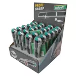 Nóż z ostrzem 9 mm pro-sharp, metalowy, Wolfcraft