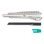 Nóż z ostrzem 9 mm pro-sharp, metalowy, Wolfcraft