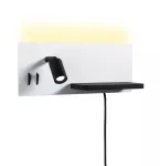 Oprawa ścienna SERRA LED DIM USB-C LEFT 650/200lm 2700K 230V biały matowy / czarny matowy