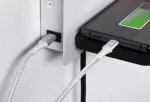 Oprawa ścienna SERRA LED DIM USB-C RIGHT 650/200lm 2700K 230V biały matowy / czarny matowy