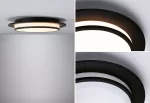 Plafoniera EGRON LED 3-STEP DIM 16W 360mm 750lm 2700K 230V czarny matowy / metal