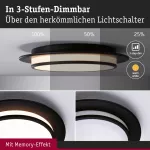 Plafoniera EGRON LED 3-STEP DIM 16W 360mm 750lm 2700K 230V czarny matowy / metal