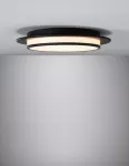 Plafoniera EGRON LED 3-STEP DIM 16W 360mm 750lm 2700K 230V czarny matowy / metal