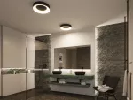 Plafoniera CASCA LED 23W 2100lm okrągła 400mm 2700/4000/6500K IP44 230V czarny matowy / tworzywo sztuczne