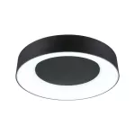 Plafoniera CASCA LED 23W 2100lm okrągła 400mm 2700/4000/6500K IP44 230V czarny matowy / tworzywo sztuczne