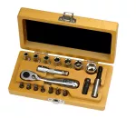 Zestaw 18 narzędzi w drewnianym pudełku Felo XS Classic 1/4"
