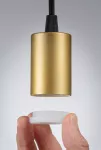 Lampa sufitowa RAVI E27 max.60W IP44 230V złoty / czarny matowy / metal