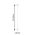 Lampa sufitowa RAVI E27 max.60W IP44 230V biały matowy / metal