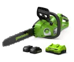 2x24 V pilarka łańcuchowa 36 cm GD24X2CS36 zestaw z ładowarką i 2x aku 4.0 Ah