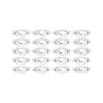 Oprawa do wbudowania EBL LED 3-STEP DIM zestaw 20x 4,8W 450lm 3000K IP20 230V biały matowy / tworzywo sztuczne