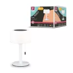 Lampka stołowa solarna BARTJA LED 3-STEP DIM USB-C 1.6W 160lm 2700K IP44 biały / tworzywo sztuczne