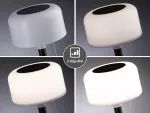 Lampka stołowa solarna BARTJA LED 3-STEP DIM USB-C 1.6W 160lm 2700K IP44 czarny / tworzywo sztuczne