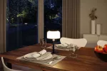 Lampka stołowa solarna BARTJA LED 3-STEP DIM USB-C 1.6W 160lm 2700K IP44 czarny / tworzywo sztuczne