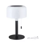Lampka stołowa solarna BARTJA LED 3-STEP DIM USB-C 1.6W 160lm 2700K IP44 czarny / tworzywo sztuczne