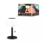 Lampka stołowa solarna BARTJA LED 3-STEP DIM USB-C 1.6W 160lm 2700K IP44 czarny / tworzywo sztuczne