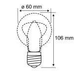 Źródło światła LED AGL60 3x9W 3x1055lm E27 2700K 230V opal / szkło